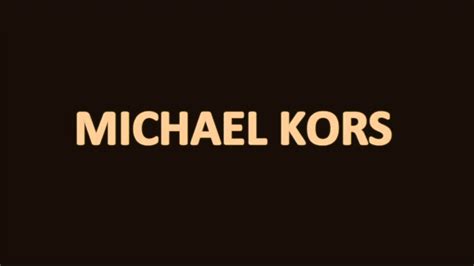 michael kors brand pronunciation